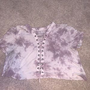 American Eagle Cropped Shirt